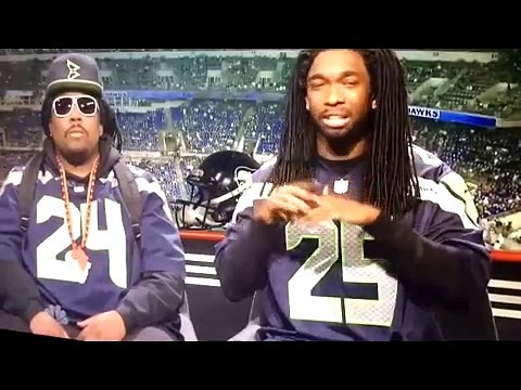 Marshawn Lynch and Richard Sherman SNL Saturday night live