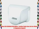 Nikon CB-N2000SB WH White | Leather Body Case Set for Nikon 1 J1 (Japanese Import)