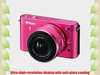 Nikon 1 J2 10.1 MP HD Digital Camera with 10-30mm VR Lens (Pink)