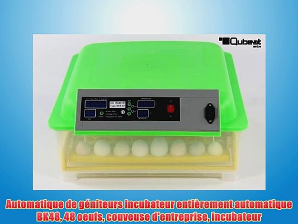 Automatique de g?niteurs incubateur enti?rement automatique BK48 48 oeufs couveuse d'entreprise