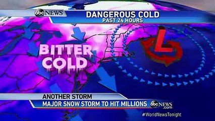 Cold Air Comes Pouring Down From Canada