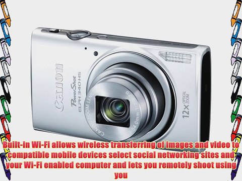 Canon PowerShot ELPH 340 HS (Silver) 16GB Memory Card All in One High Speed Card Reader