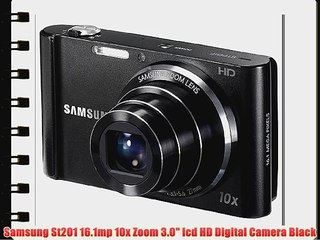 Samsung St201 16.1mp 10x Zoom 3.0 lcd HD Digital Camera Black