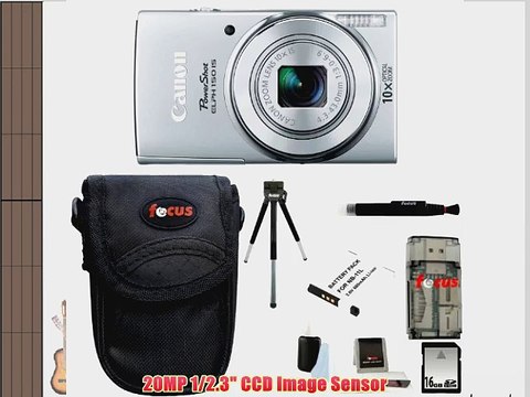 Canon PowerShot ELPH 150 IS Digital Camera (Silver) 16GB Memory Card All in One High Speed