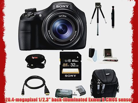 Sony Cyber-shot DSC-HX300 Digital Camera with 32GB Deluxe Accessory Bundle