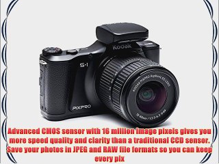 Kodak S-1 Black Pixpro Micro Compact System Camera with 12-45mm Lens and 400mm Bonus Gift Lens