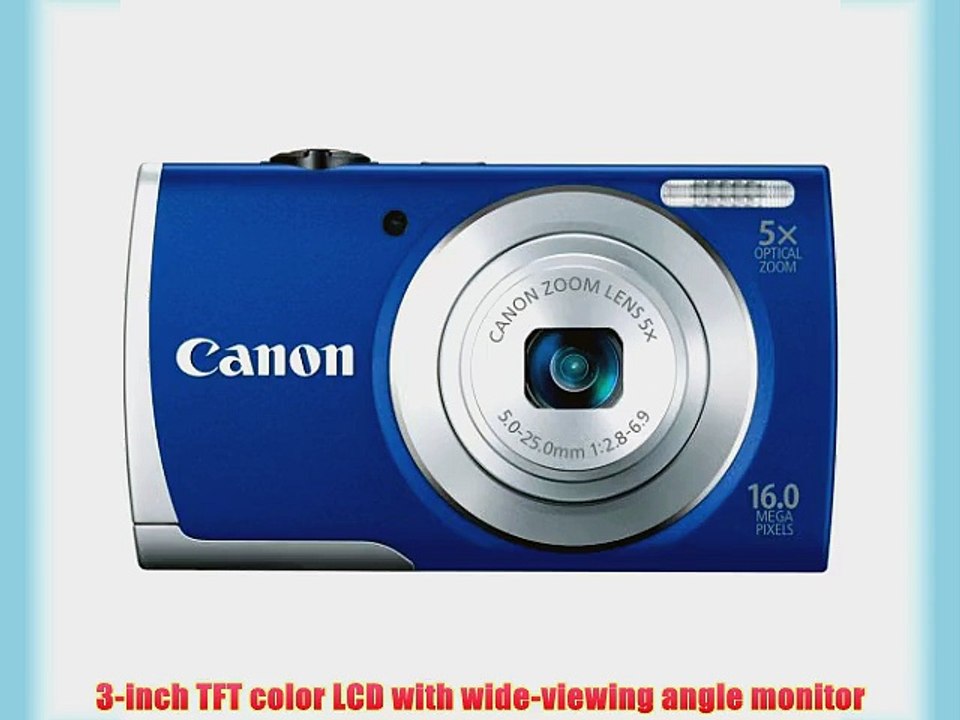 Canon PowerShot A2600 IS 16.0 MP Digital Camera with 5x Optical Zoom and 720p Full HD Video