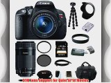 Canon EOS Rebel T5i with EF-S 18-55mm f/3.5-5.6 IS STM Zoom Lens and Canon EF-S 55-250mm f/4-5.6