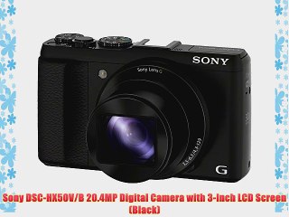 Sony DSC-HX50V/B 20.4MP Digital Camera with 3-Inch LCD Screen (Black)