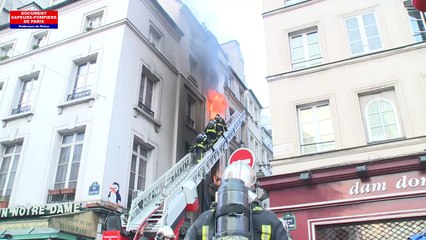 Incendie dans le centre de Paris, 8 blessés légers