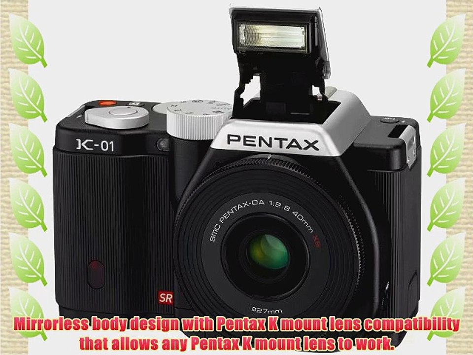 Pentax K-01 16MP APS-C CMOS Compact System Camera Kit with DA 40mm Lens (Black)