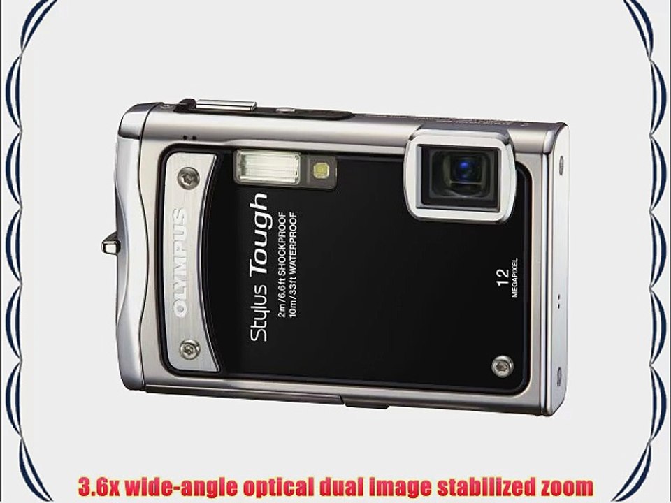 Olympus Stylus Tough-8000 12 MP Digital Camera with 3.6x Wide Angle Optical Dual Image Stabilized