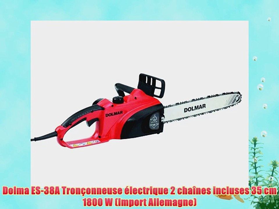 Dolma ES-38A Tron?onneuse ?lectrique 2 cha?nes incluses 35 cm 1800 W (Import Allemagne)