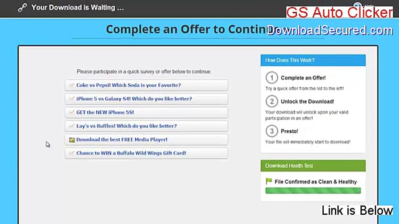 GS Auto Clicker Download - Instant Download [2015]
