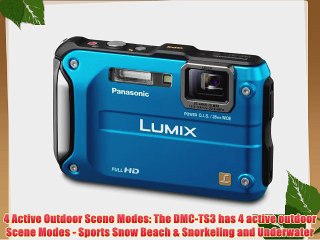 Panasonic Lumix DMC-TS3 12.1 MP Rugged/Waterproof Digital Camera with 4.6x Wide Angle Optical