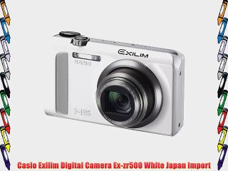 Casio Exilim Digital Camera Ex-zr500 White Japan Import