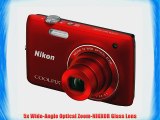 Nikon COOLPIX S4100 14 MP Digital Camera with 5x NIKKOR Wide-Angle Optical Zoom Lens and 3-Inch