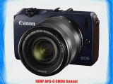 Canon EOS M Mirrorless Digital Camera with EF-M18-55mm IS STM Lens and 90EX Flash (Bay Blue)