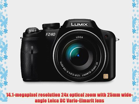 Panasonic Lumix DMC-FZ40 14.1 MP Digital Camera with 24x Optical Image Stabilized Zoom and
