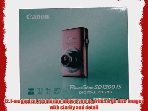 Canon PowerShot SD1300IS 12 MP Digital Camera with 4x Wide Angle Optical Image Stabilized Zoom