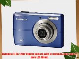 Olympus FE-26 12MP Digital Camera with 3x Optical Zoom and 2.7 inch LCD (Blue)