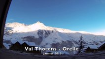 Hors piste Combe d'Orelle - Val thorens Jan 2015