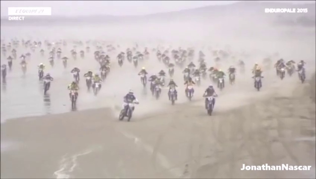 Enduropale 2015 - Galère du début de course