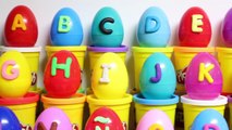 Play Doh Alphabet Surprise Eggs Play Doh ABC Learn the Alphabet Peppa Mickey Mouse Huevos Sorpresa