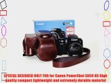 TechCare Tm Ever Ready Protective Leather Camera Case Bag for Canon PowerShot SX50 HS (DARK