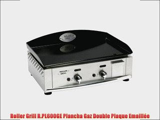 Roller Grill R.PL600GE Plancha Gaz Double Plaque Emaill?e
