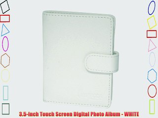 3.5-inch Touch Screen Digital Photo Album - WHITE
