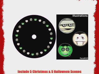 Mr. Christmas Panoramic Motion Projector Slide Wheel Set - New for 2013 All New Designs