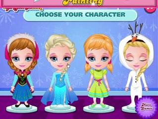 Baby Barbie Frozen Face Painting