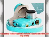 Zenness Protective Leather Camera Case Bag for Samsung NX Mini with 9-27mm Lens (Blue)