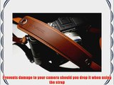 Gariz Genuine Leather XS-CHLSNLB Camera Neck Strap for GX1 GF3 GF2 NEX-7 Light Brown