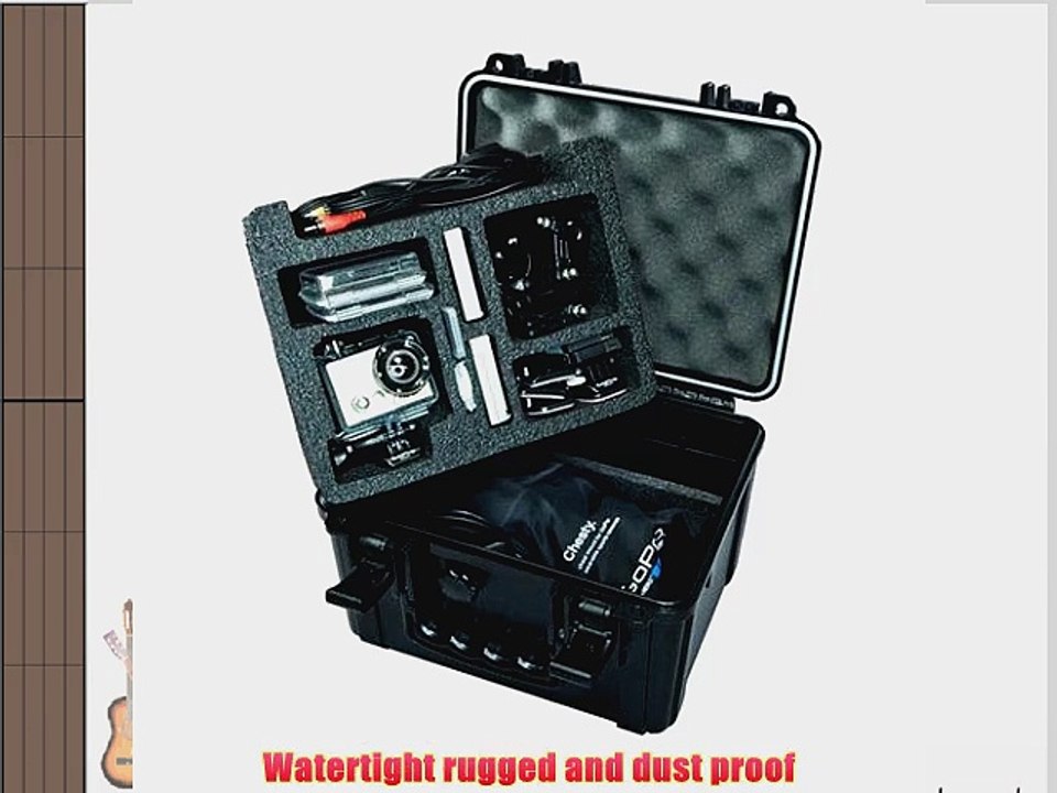 Go Professional Pro Watertight Rugged Case for HD GoPro Camera Fits - Hero 2 Hero 3 Hero 3