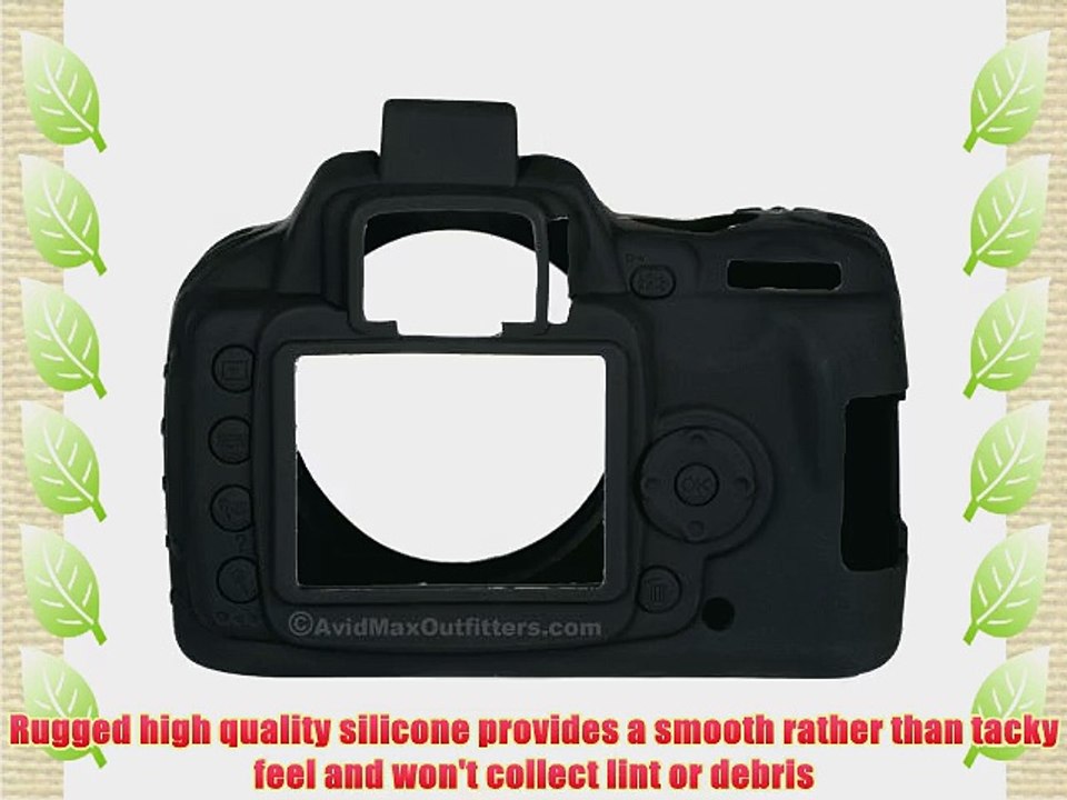 Delkin DDSPROND40-B Snug-it Pro Protective Camera Skin for Nikon D40