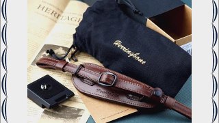 Herringbone Heritage Leather Camera Hand Grip Type 1 Hand Strap for DSLR with Multi Plate Antique