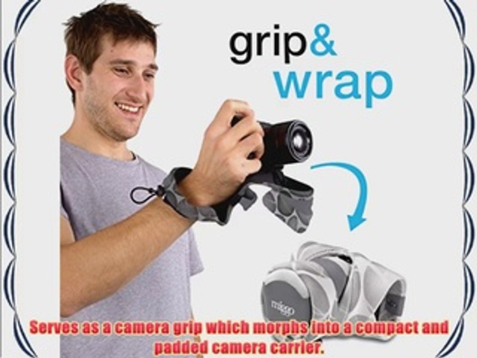 Mymiggo Grip and Wrap For CSC Cameras Grey Pebble Road Camera Strap And Padded Case