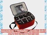 Waterproof Shockproof Partition Padded Camera Bags SLR DSLR Insert Protection Case With Top