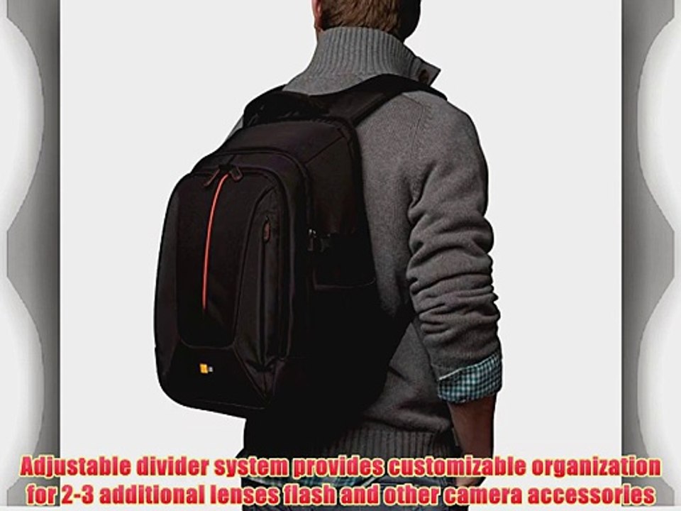 Case Logic Black SLR Camera and 14-inch to 15-inch Laptop Backpack