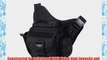 iBaste Tactical Sling Shoulder Bag DSLR Camera Lens Pocket Camo Messenger Bag (Black)