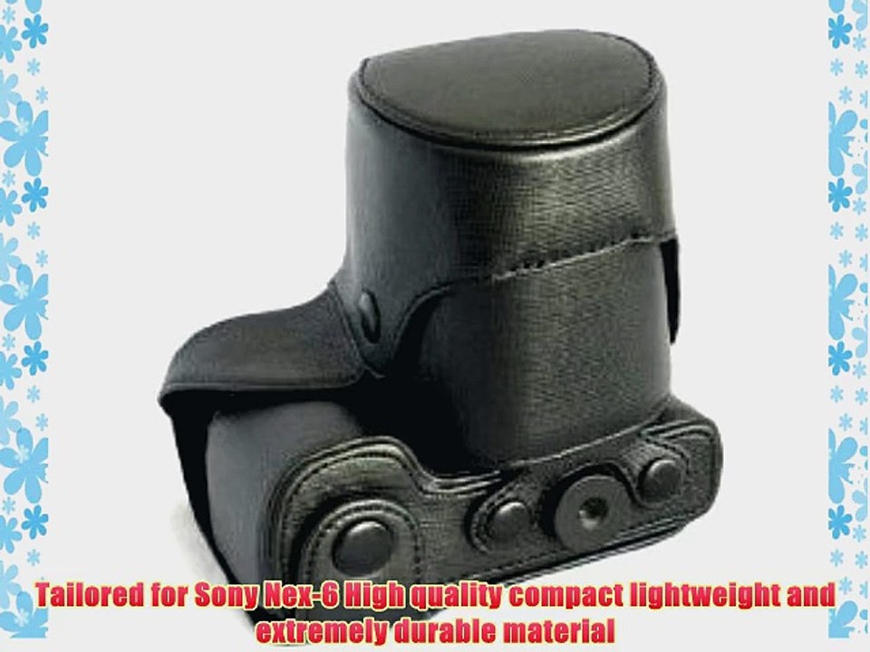 MegaGear Ever Ready Protective Leather Camera Case Bag for Sony NEX-6