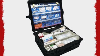 Pelican 1600-005-110 1600EMS Medical Case with Lid Organizer/Dividers (Black)
