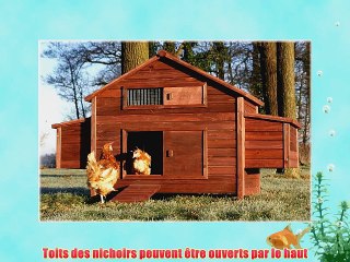 BS - Poulailler XXL de ferme P 188 X L 87 X H 113 cm