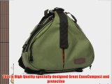 Caden DSLR Camera Shoulder Case Strap Bag Army Green for Canon EOS T3i 1100D 600D 300D 500D