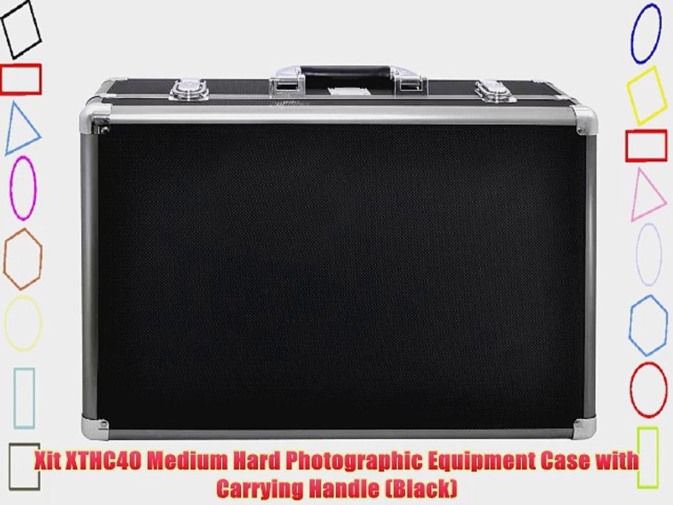 Xit XTHC40 Medium Hard Photographic Equipment Case with Carrying Handle (Black)