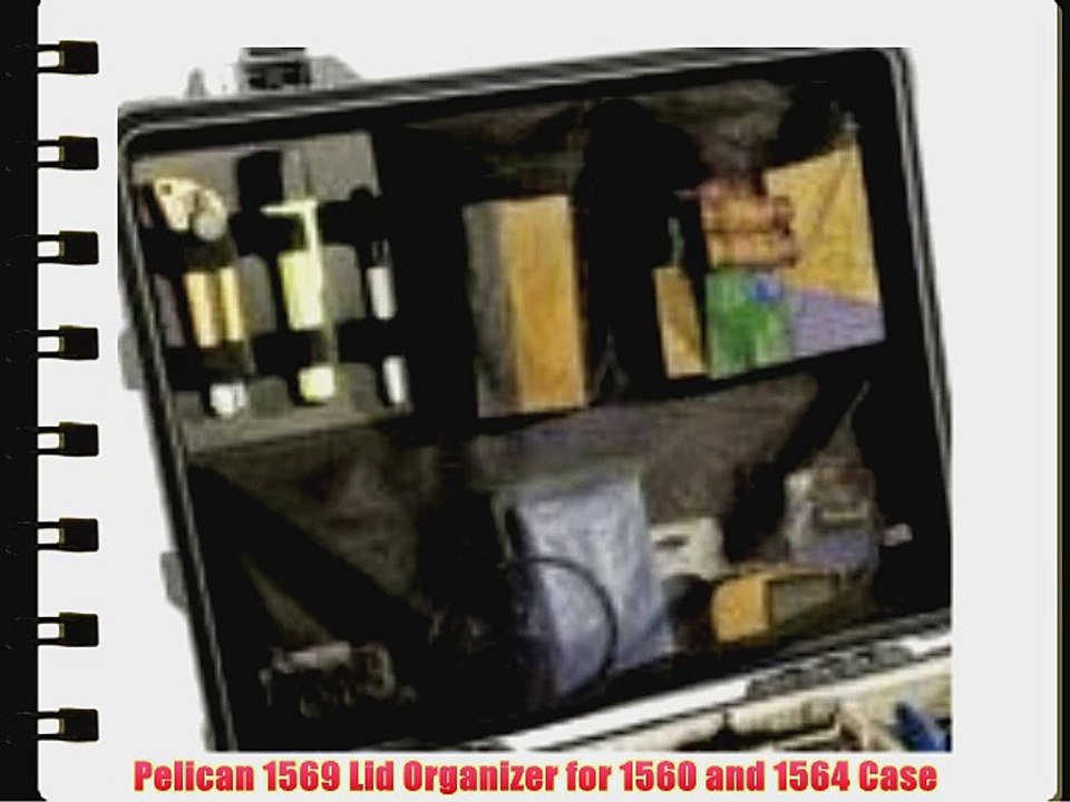 Pelican 1569 Lid Organizer for 1560 and 1564 Case