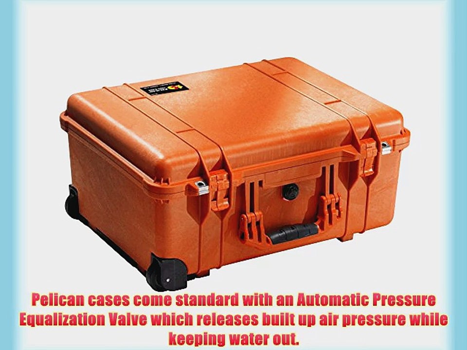 Pelican 1560 Orange Case With Foam