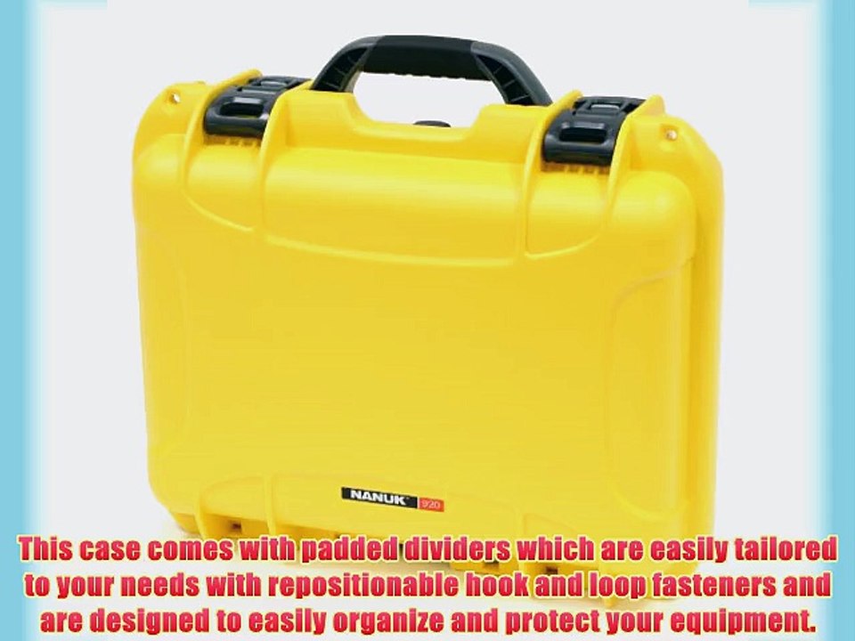 Nanuk 920 Case with Padded Divider (Yellow)